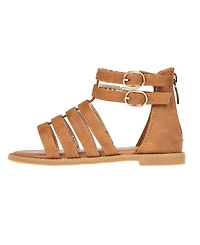 Bebe Big Girl's Fashion Gladiator Sandal with Rhinestone Welt Polyurethane Sandals