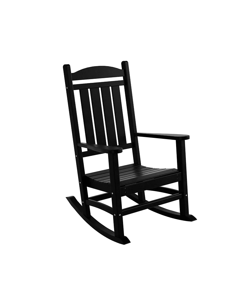 WestinTrends 2-Piece Classic Porch Rocking Chair With Side Table Set