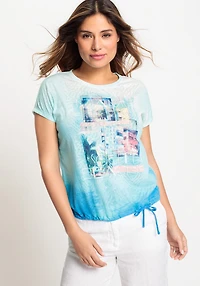 Olsen Women's Short Sleeve South Beach Tee