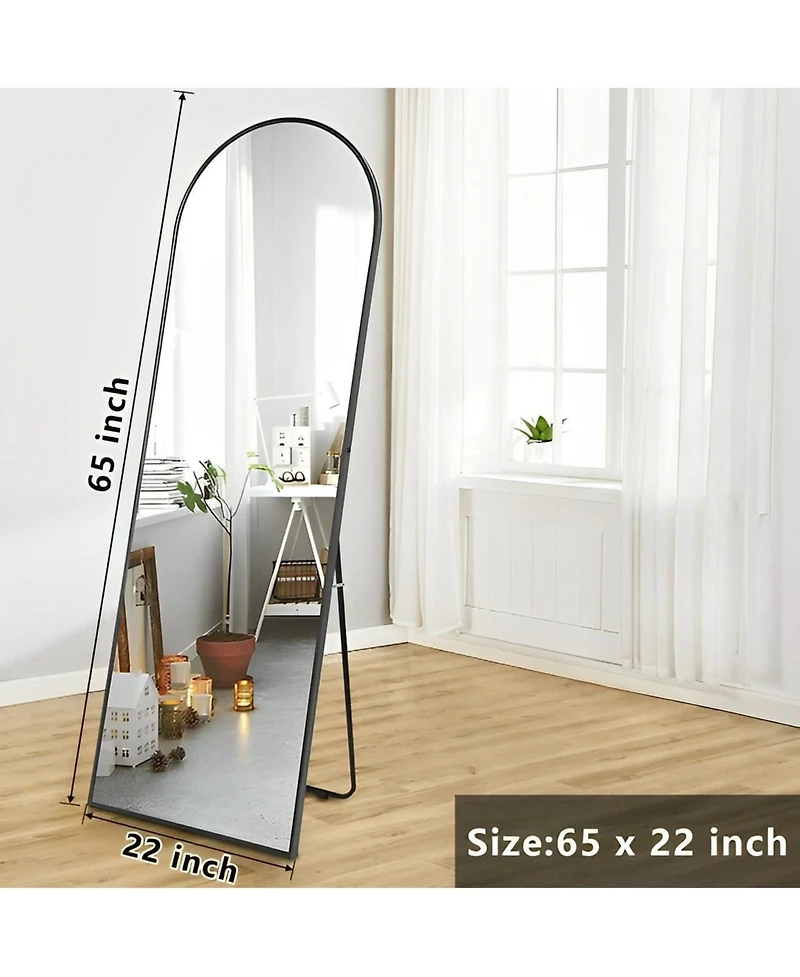 Sugift 65 x22 inch Arched Full Length Mirror