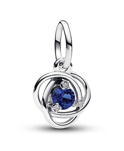 Pandora Sterling Silver Birthday Circle Stone Dangle Charm