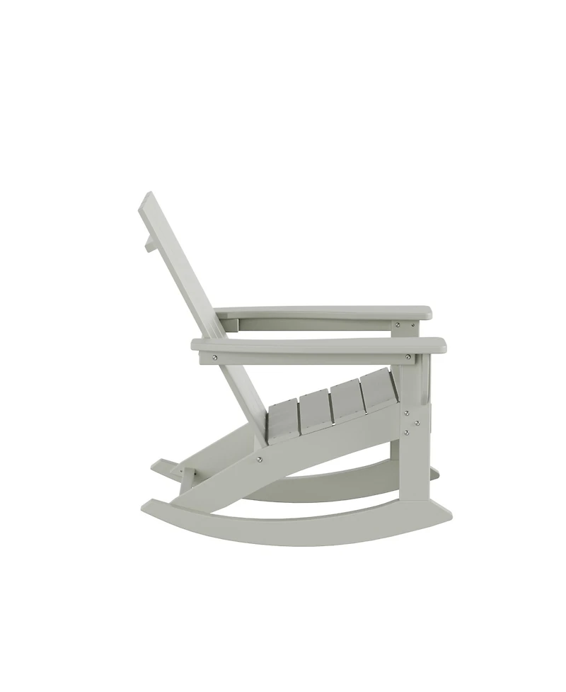 WestinTrends Modern Adirondack Outdoor Rocking Chair