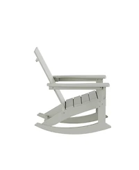 WestinTrends Modern Adirondack Outdoor Rocking Chair