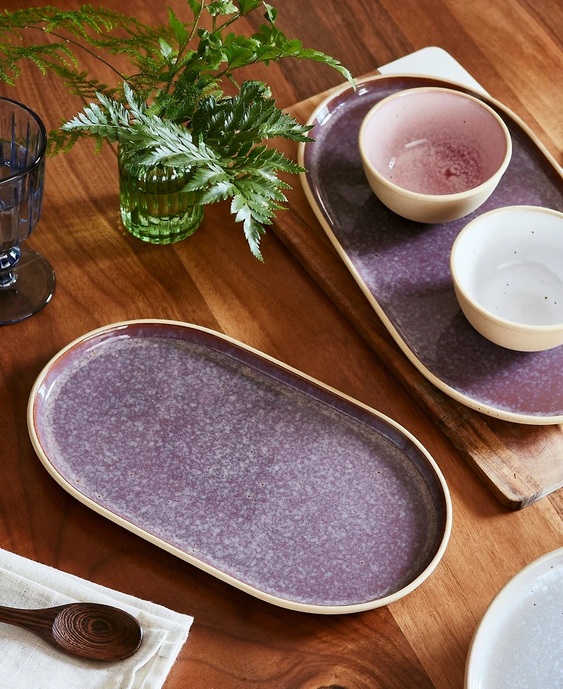 Portmeirion Minerals Medium Oval Platter, Amethyst