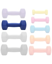 Philosophy Gym Neoprene Dumbbell Hexagon Hand Weights, 7 lb Pair - 14 lb Total