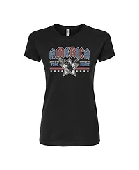 Hybrid Apparel Trendy Juniors Usa Eagle Graphic Tee
