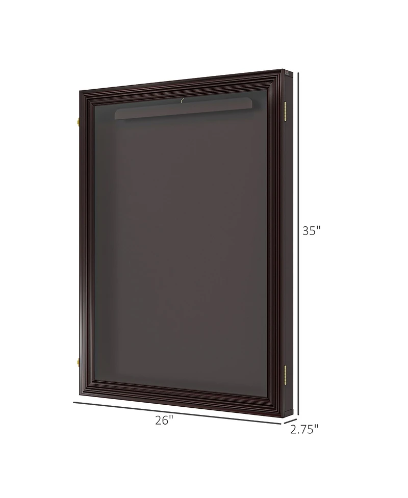 Homcom 26" x 35" Uv-Resist Sports Jersey Frame Display Case,