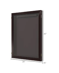 Homcom 26" x 35" Uv-Resist Sports Jersey Frame Display Case,