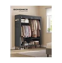 Slickblue Portable Closet, Fabric Wardrobe Closet, Clothes Organizer With Hanging Rails