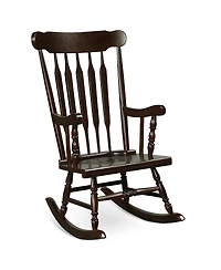 Rocking Chair with Solid Wooden Frame for Garden and Patio