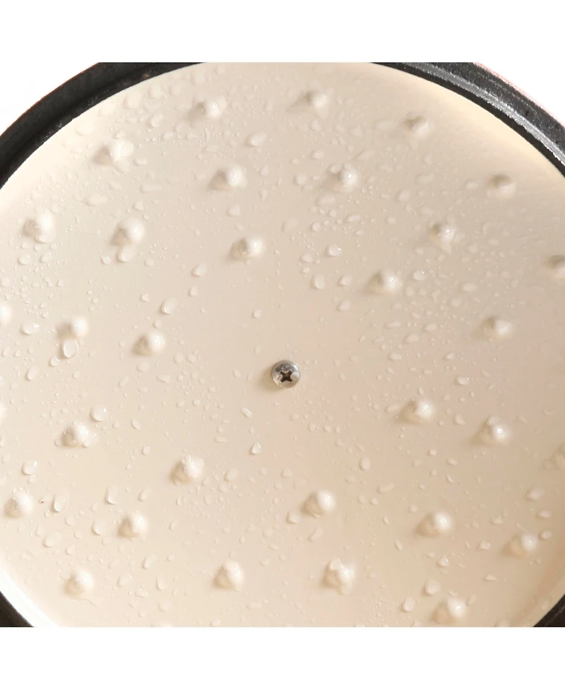 Crock Pot Artisan 5 Quart Cast Iron Braiser Everyday Pan With Borasilicate Lid - Red