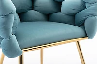 Simplie Fun Modern Luxury Velvet Single Sofa Chair Set for Lazy Person