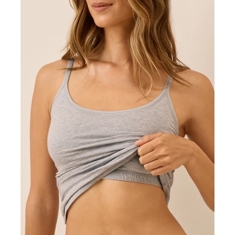 Pact Women's Organic Cotton Everyday Shelf Bra Camisole 3-Pack