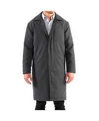 Alpine Swiss Men's Zach Men s Wool Blend Overcoat – Knee-Length Trench Coat, Runs Large for Layering Over Suits or Sweaters