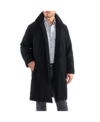 Alpine Swiss Men's Zach Men s Wool Blend Overcoat – Knee-Length Trench Coat, Runs Large for Layering Over Suits or Sweaters