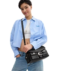 Coach Cargo Turnlock Soft Western Tabby Leather Shoulder Bag