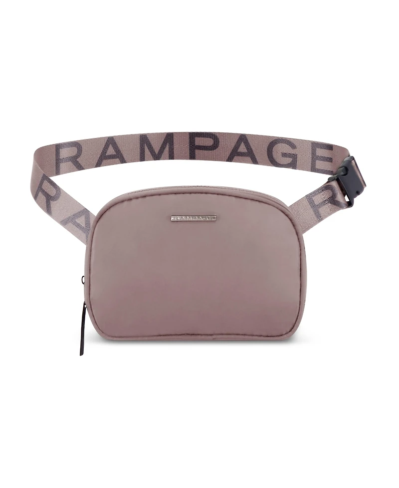 Rampage Women's Fashion Nylon Belt Bag - Travel Waist Pack, Trendy Fashionable Fanny Packs For Women , Waterproof Crossbody Bags