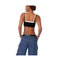 Edikted Women's Gracie Layered Bra Top