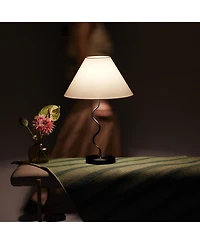 Brightech Squiggle 22" Led Contemporary Modern Table Lamp with Empire Shade