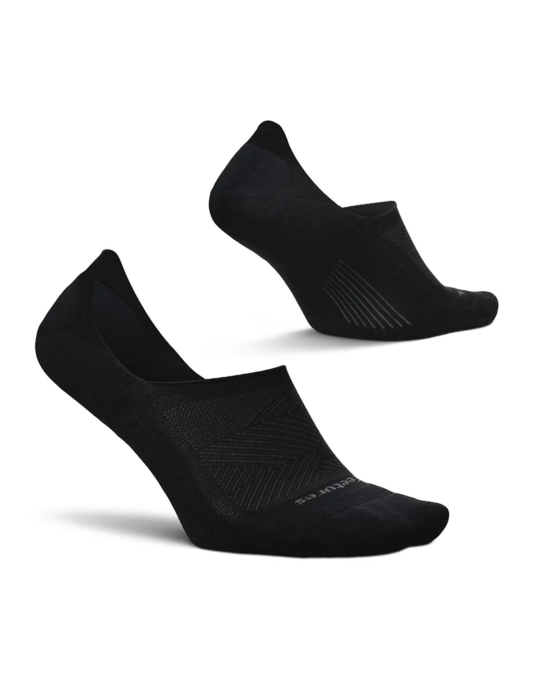 Feetures Men's Elite Light Cushion Invisible - Running Socks for Women and Men Athletic Compression Moisture Wicking