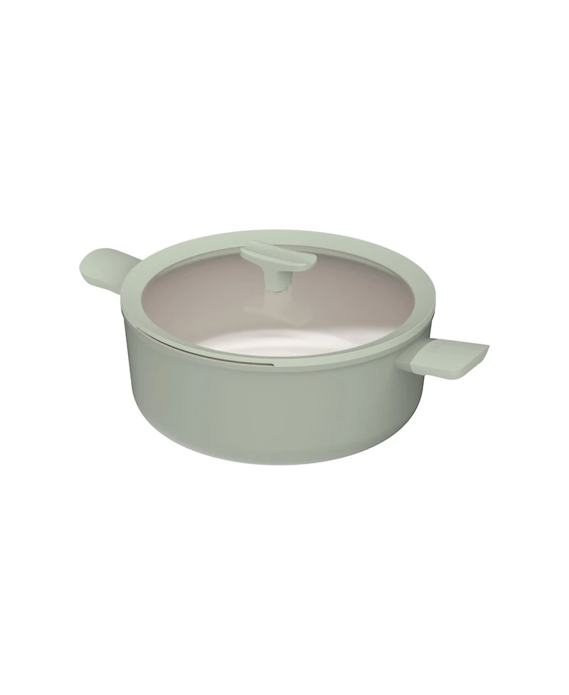 BergHOFF Balance Non-stick Ceramic Stockpot 11", 6.5qt. With Glass Lid, Recycled Aluminum
