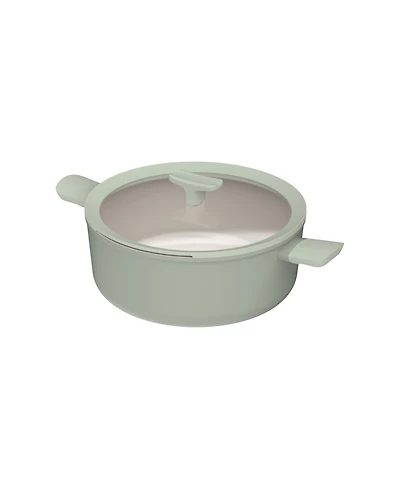 BergHOFF Balance Non-stick Ceramic Stockpot 11", 6.5qt. With Glass Lid, Recycled Aluminum