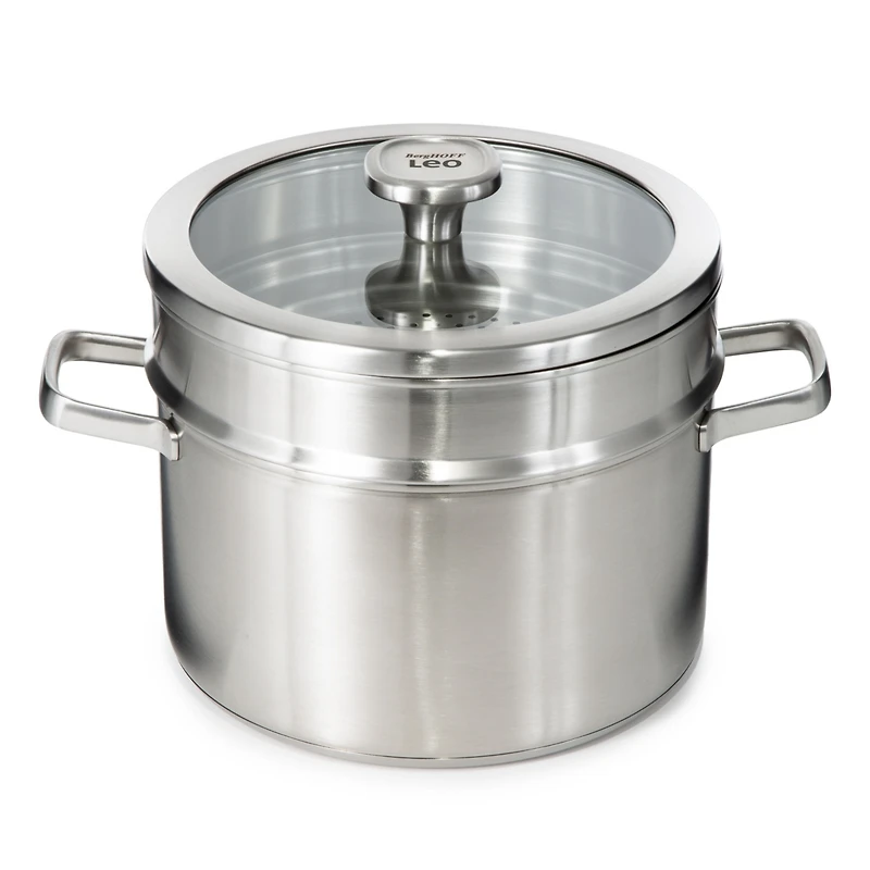 BergHOFF Graphite 3Pc Recycled 18/10 Stainless Steel Steamer Set