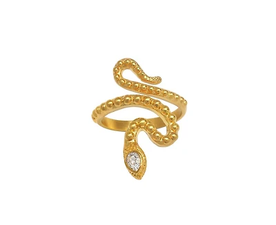 Beauty is Timeless Snake Adjustable Ring