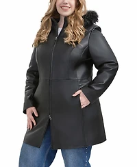 Bgsd Plus Greta Leather Parka Coat