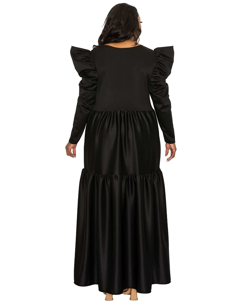 L I V D Plus Isabel Tiered Maxi Dress