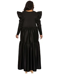 L I V D Plus Isabel Tiered Maxi Dress