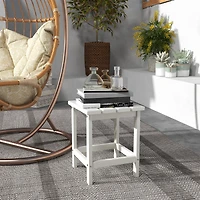 Outsunny 15" Adirondack Patio Side Table, Hdpe,