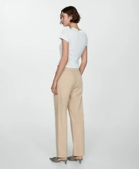 Mango Women's Drawstring Slouchy Jeans