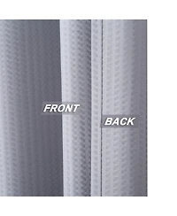 Caromio Soft Embossed Seersucker Microfiber Fabric Shower Curtain or Liner, 72" x 72"
