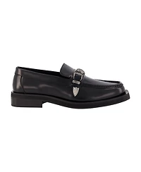 Karl Lagerfeld Paris Men's White Label Box Leather Moc Toe Loafers