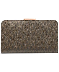 Michael Kors Charm Logo Medium Tab Pocket Bifold Wallet