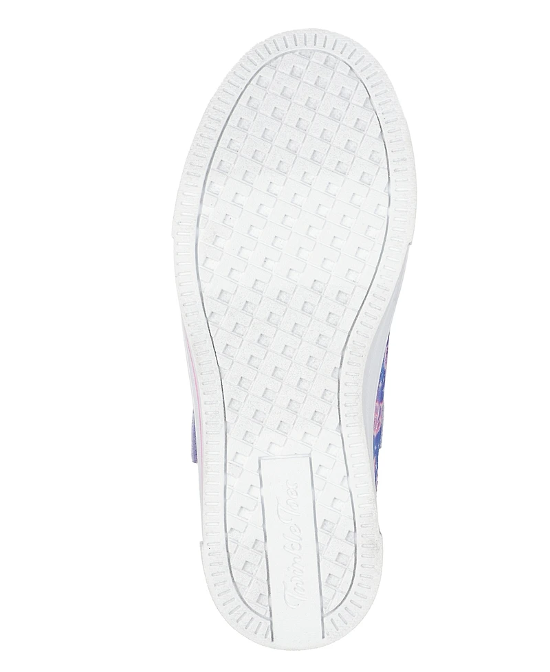 Skechers Little Girls' Twinkle Toes: Twinkle Sparks - Ombre Flutter Stay-Put Light-Up Casual Sneakers from Finish Line