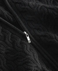 Charter Club Women's Cashmere Faux-Fur-Collar Cable-Knit Jacket, Created for Macy's