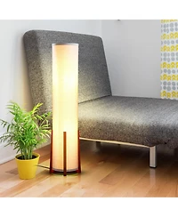 Parker 48" Led Column Floor Lamp with Cylinder Tower Shade