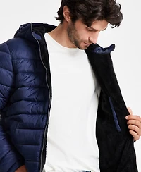 Hawke & Co. Men's Sherpa Lined Hooded Puffer Jacket