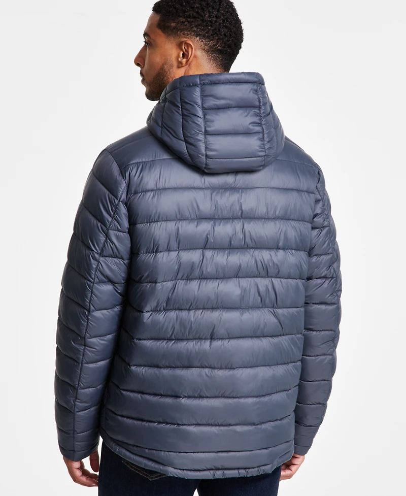 Hawke & Co. Men's Sherpa Lined Hooded Puffer Jacket