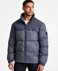 Tommy Hilfiger Men's Mixed-Media Puffer Jacket