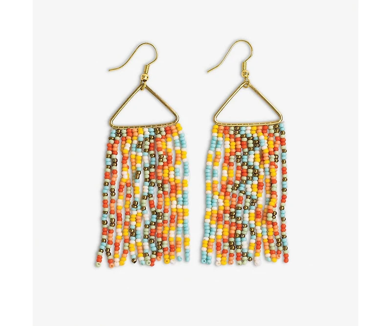 Whitney Beaded Fringe Earrings