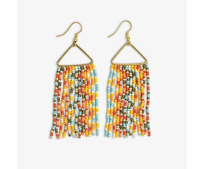 Whitney Beaded Fringe Earrings