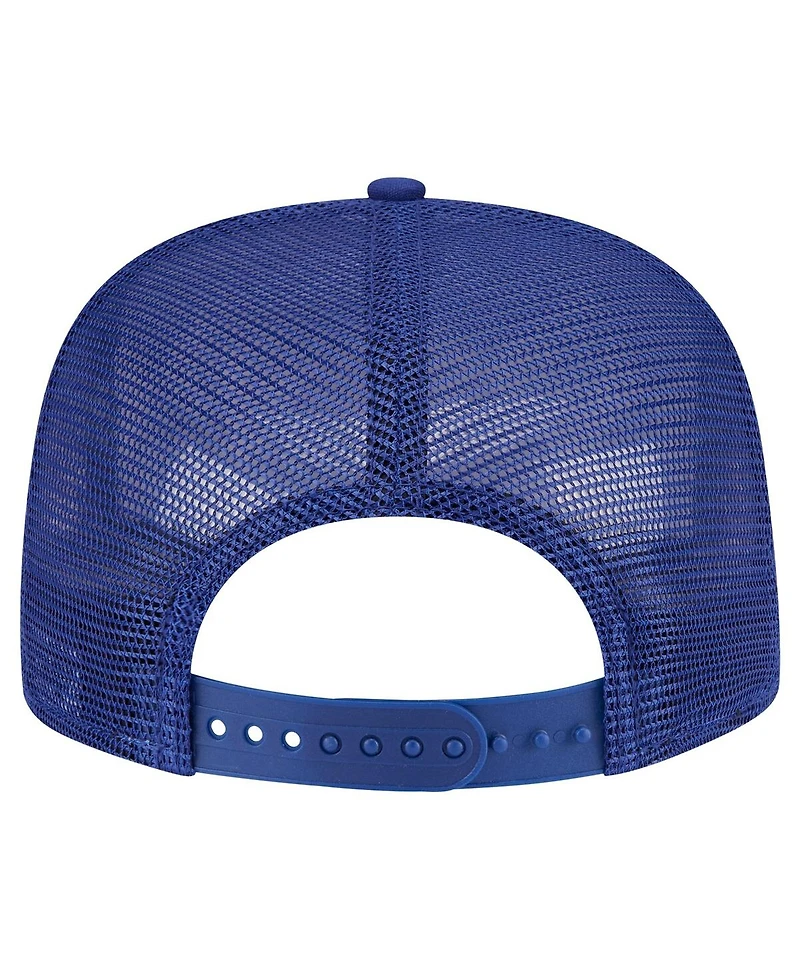 New Era Men's Royal Los Angeles Dodgers Seeing Diamonds A-Frame Trucker 9FIFTY Snapback Hat