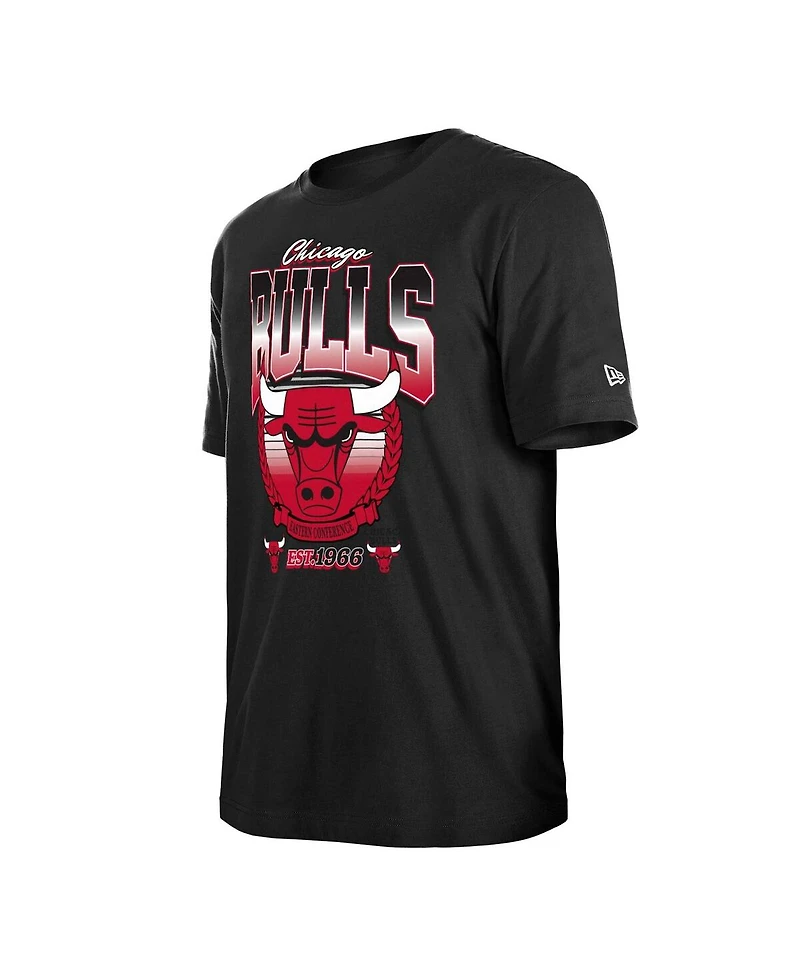 New Era Men's and Women's Black Chicago Bulls Summer Classics T-Shirt