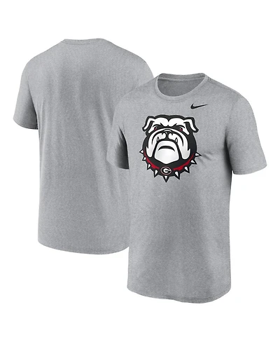 Nike Men's Heather Gray Georgia Bulldogs Primetime Legend Alternate Logo T-Shirt