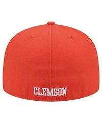 New Era Men's Orange Clemson Tigers Throwback 59FIFTY Fitted Hat