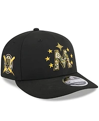 New Era Men's Black Minnesota Twins 2024 Armed Forces Day Low Profile 9FIFTY Snapback Hat