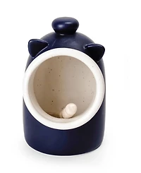 Rsvp International Stoneware 2 Piece 6 Ounce Matte Salt Pig and Spoon Set